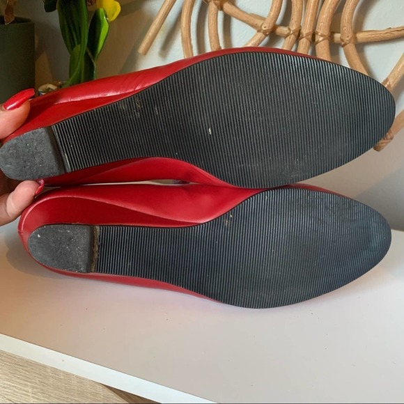 Vintage Red Johansen pumps with laces 9 (36) - Picture 8 of 12